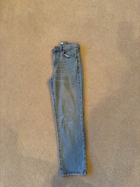 Garage Light Blue High-Waist Straight Jeans
